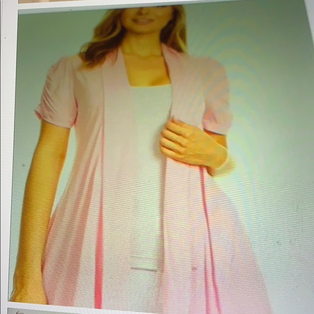 Ambiance Apparel Ruched Short Sleeve Jacket - Picture 8 of 10
